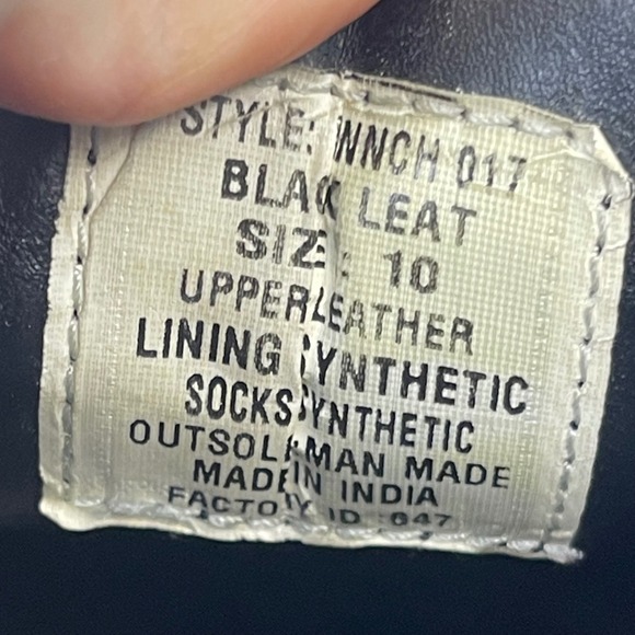 Steve Madden Men Black Leather Cap Toe Oxford Dress Shoes Lace Up Size 10 - Picture 9 of 10